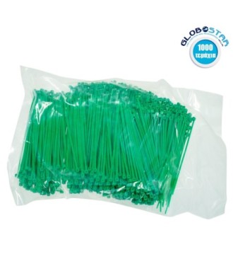 GloboStar® 78601 Δεματικά Εγκατάστασης-Τοποθέτησης Τεχνητών Φυτών & Λουλουδιών 100 x 2.5mm Πακέτο 1000 Τεμαχίων